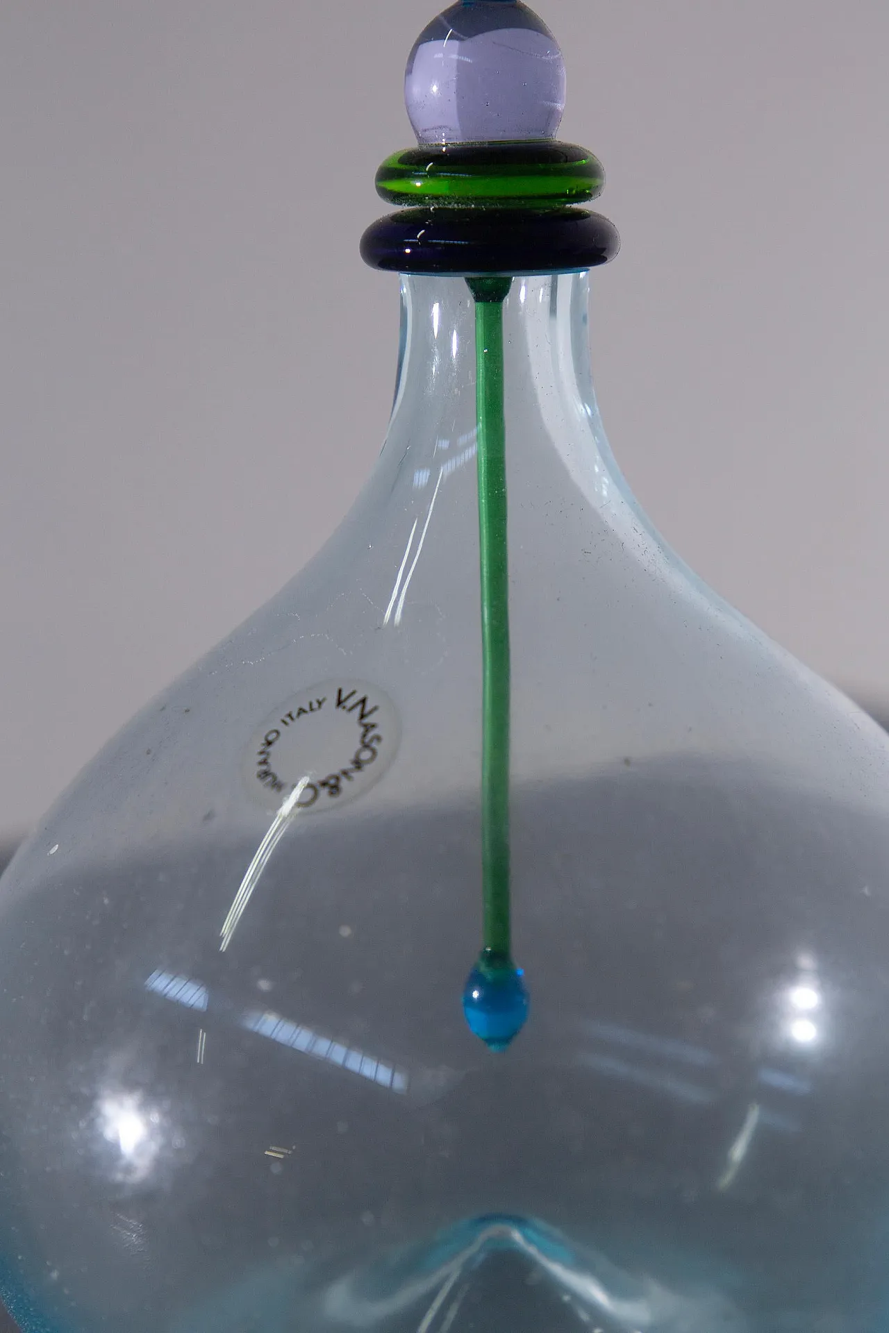 Artistic bottle with Murano glass by Carlo Nason, late 20th century 9