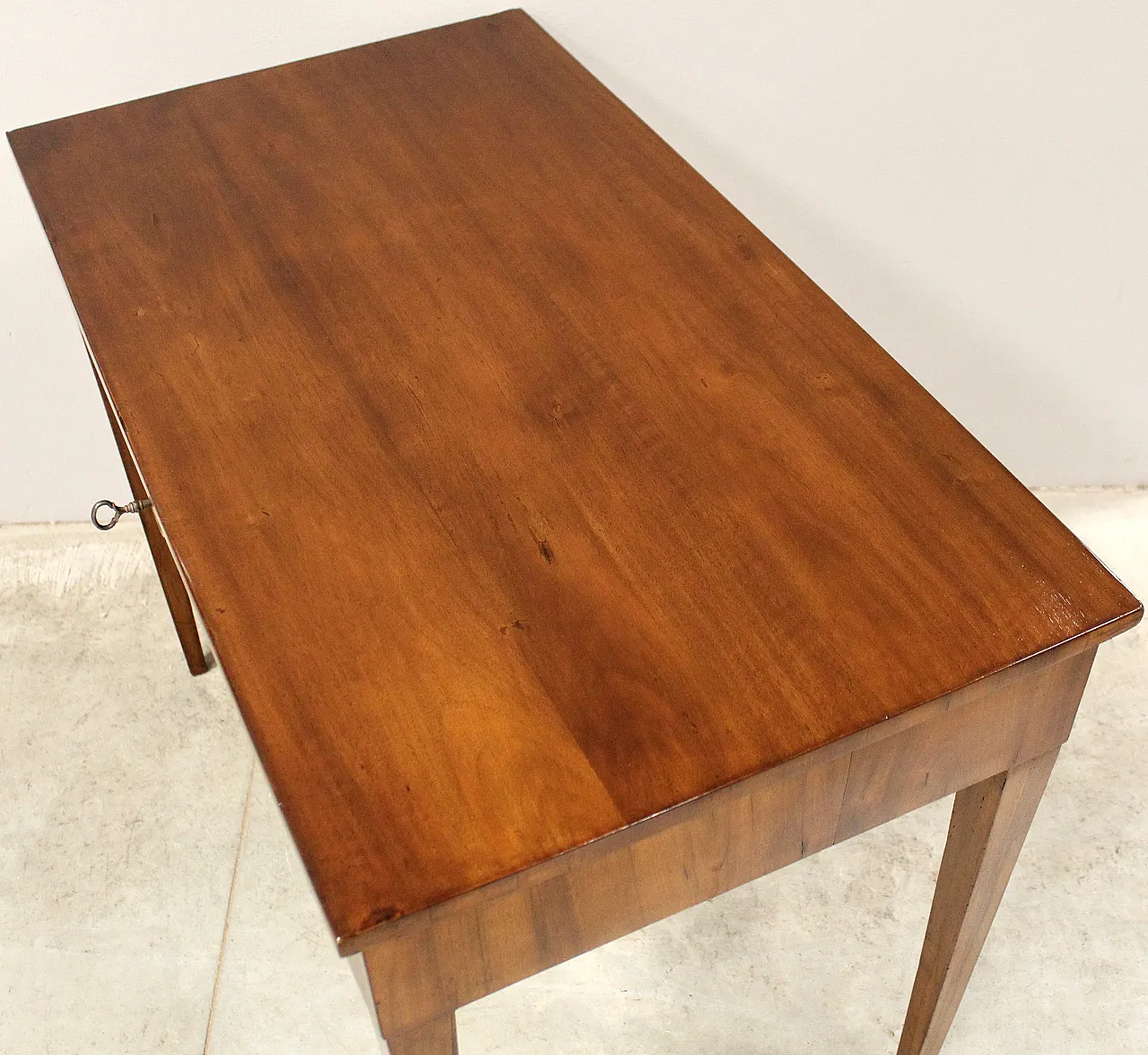 Direttorio console writing table in 19th century Italian walnut 10