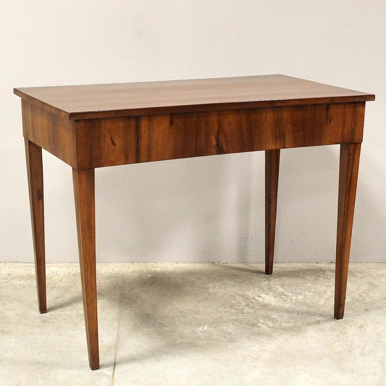 Direttorio console writing table in 19th century Italian walnut 11