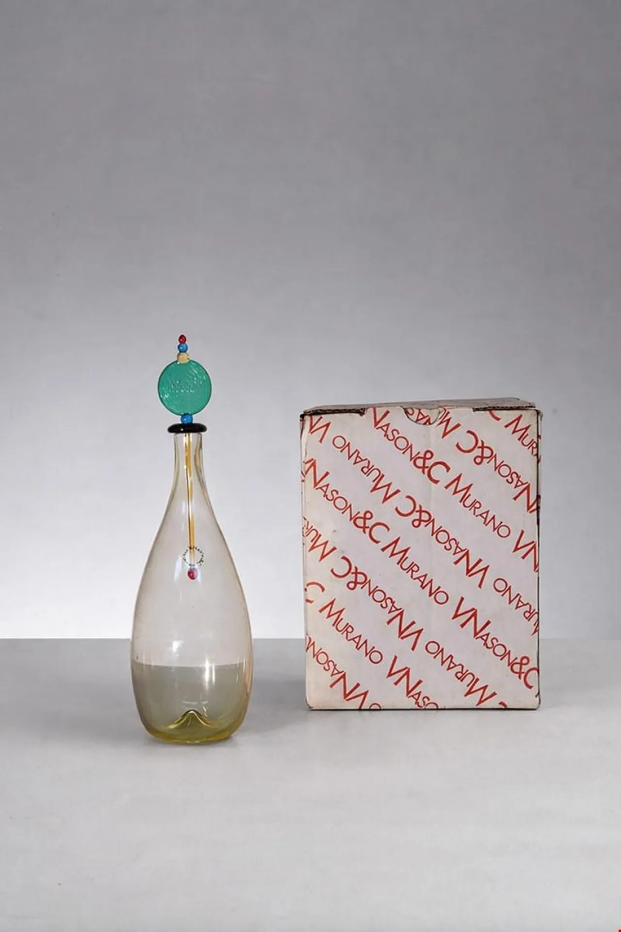 Artistic bottle in Murano glass by Carlo Nason, late 20th century 3