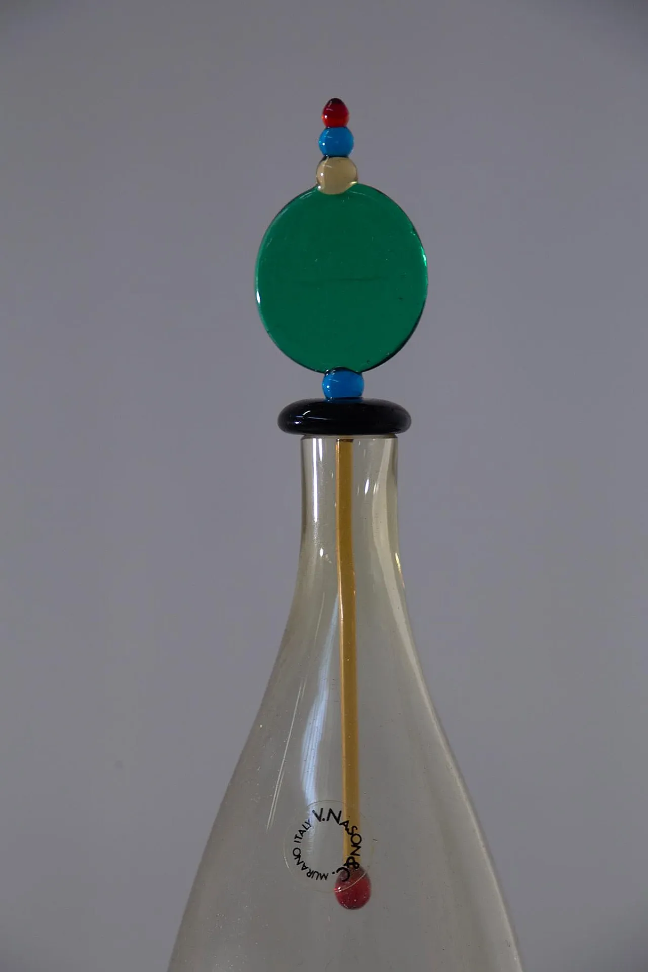 Artistic bottle in Murano glass by Carlo Nason, late 20th century 5