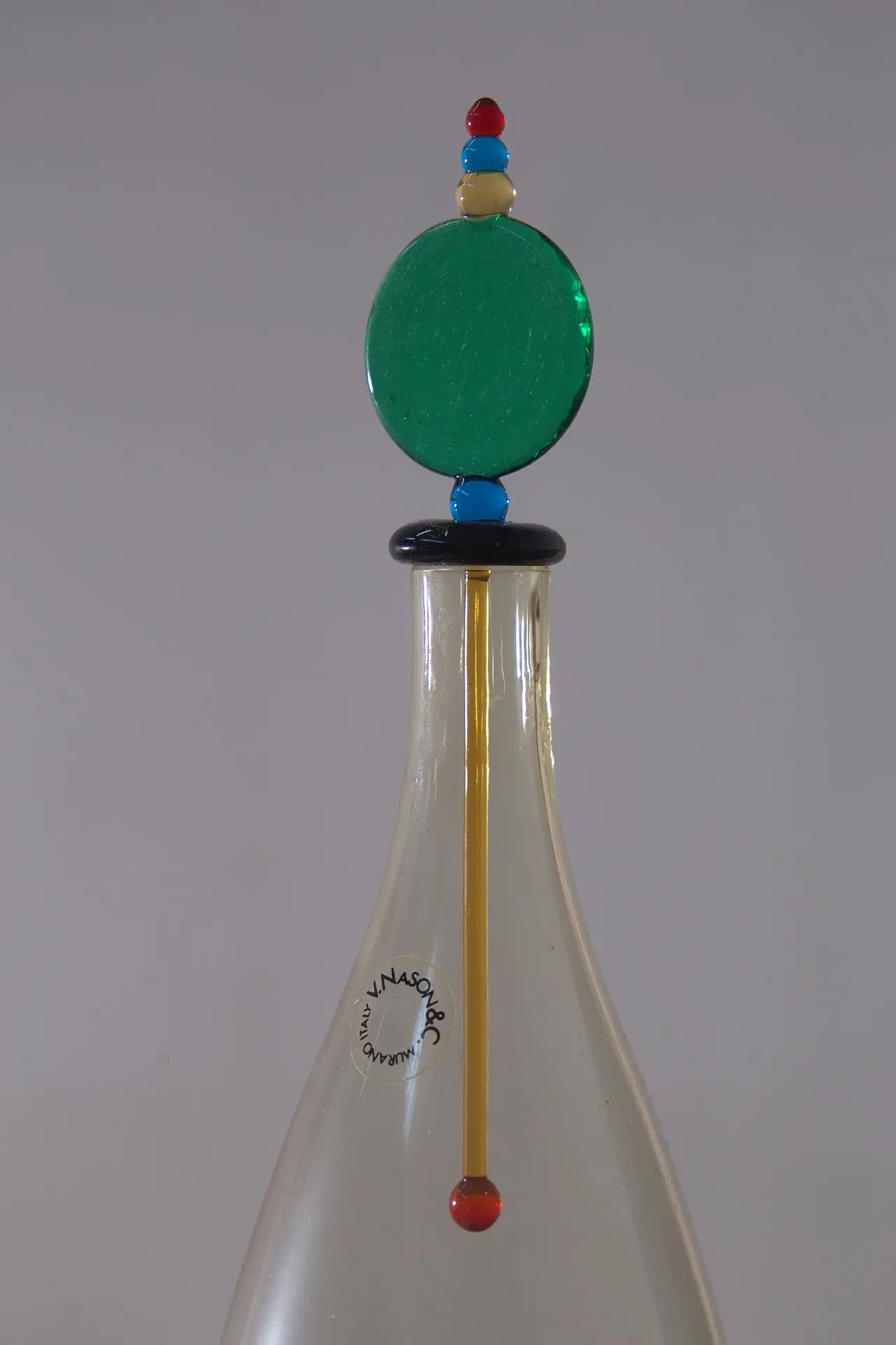 Artistic bottle in Murano glass by Carlo Nason, late 20th century 8
