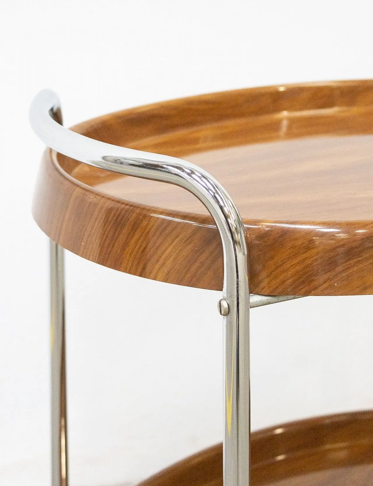 Space Age cart in chromed steel and plastic, 1970s 3