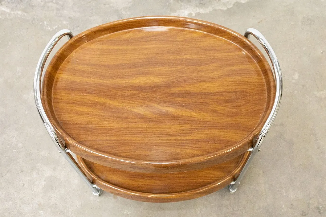 Space Age cart in chromed steel and plastic, 1970s 4