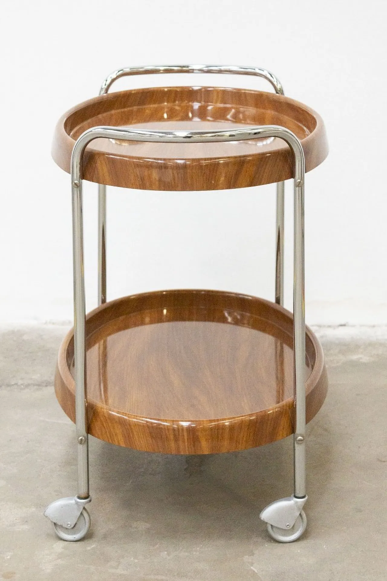 Space Age cart in chromed steel and plastic, 1970s 5