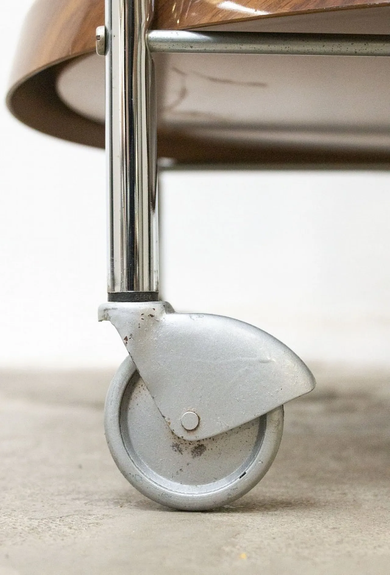 Space Age cart in chromed steel and plastic, 1970s 6