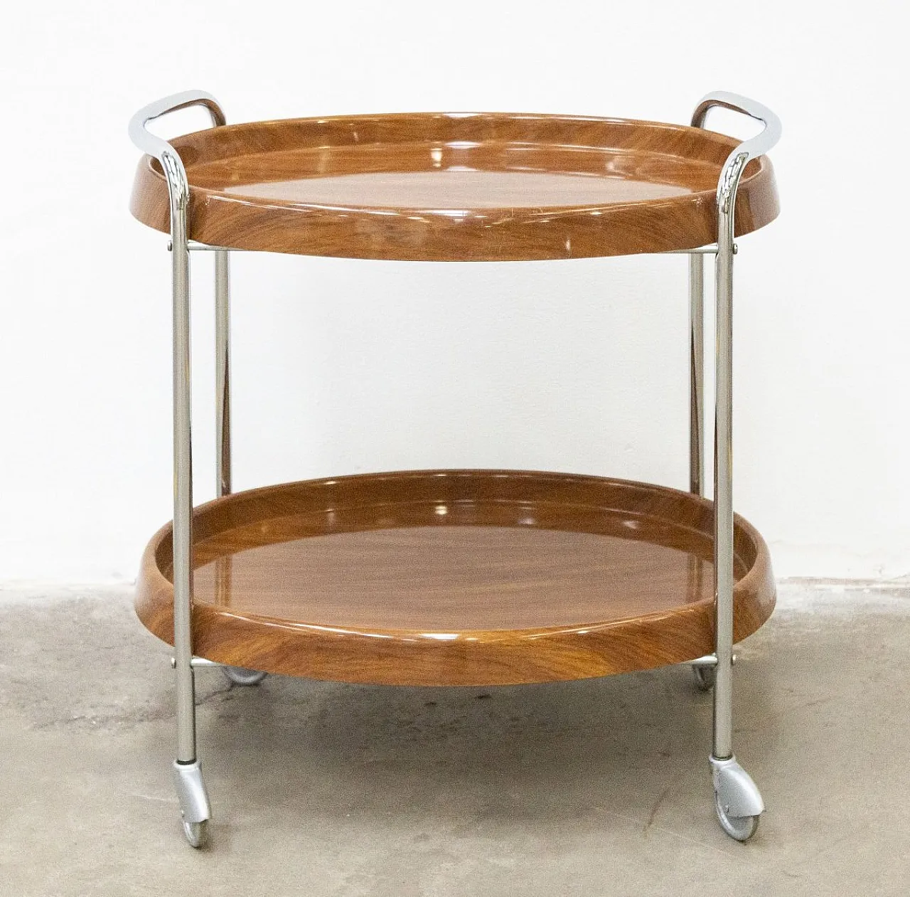 Space Age cart in chromed steel and plastic, 1970s 10