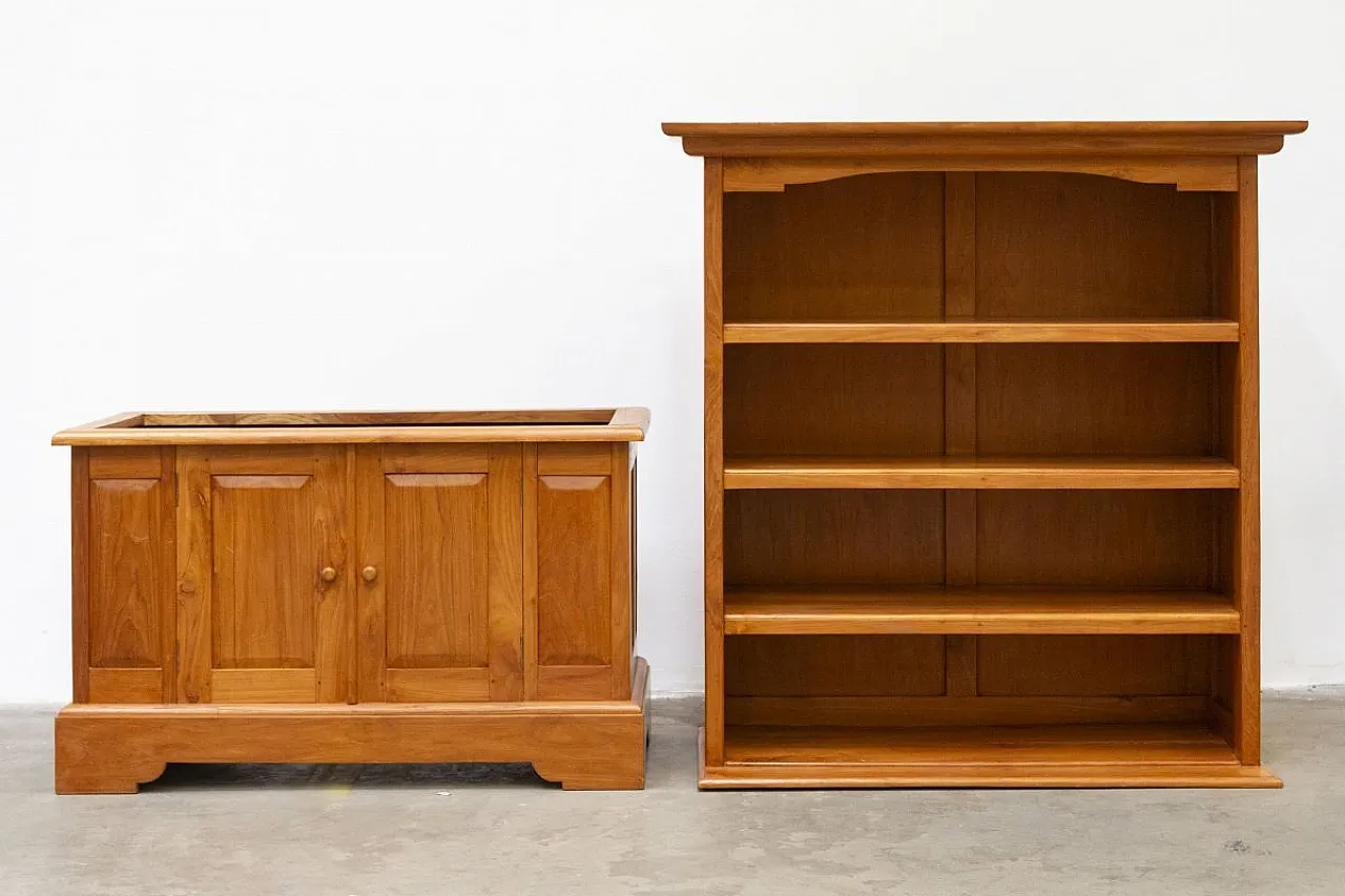 Indonesian bookcase in teak, 2000s 10
