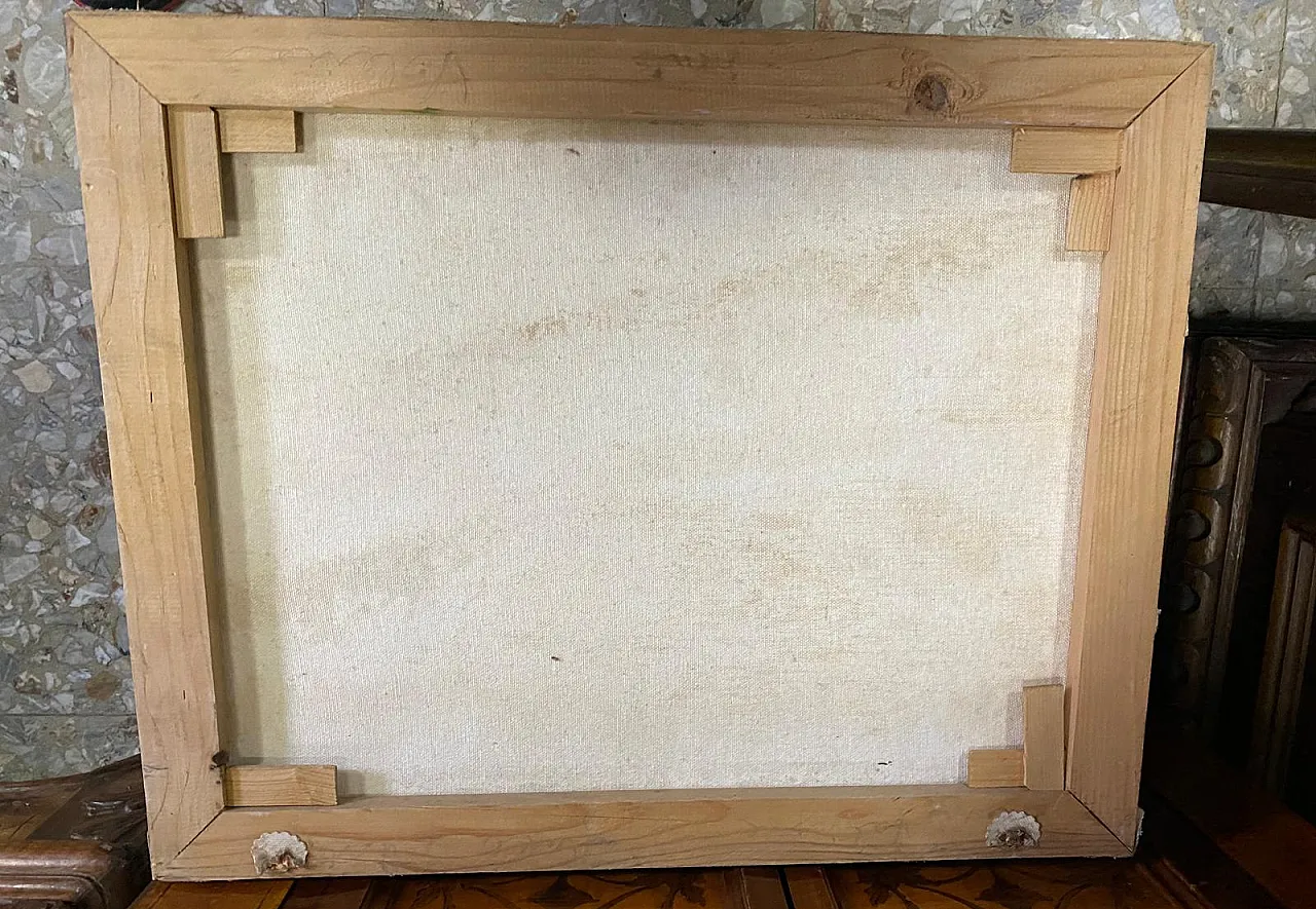 Oil painting on canvas signed Dalla, 90s 4