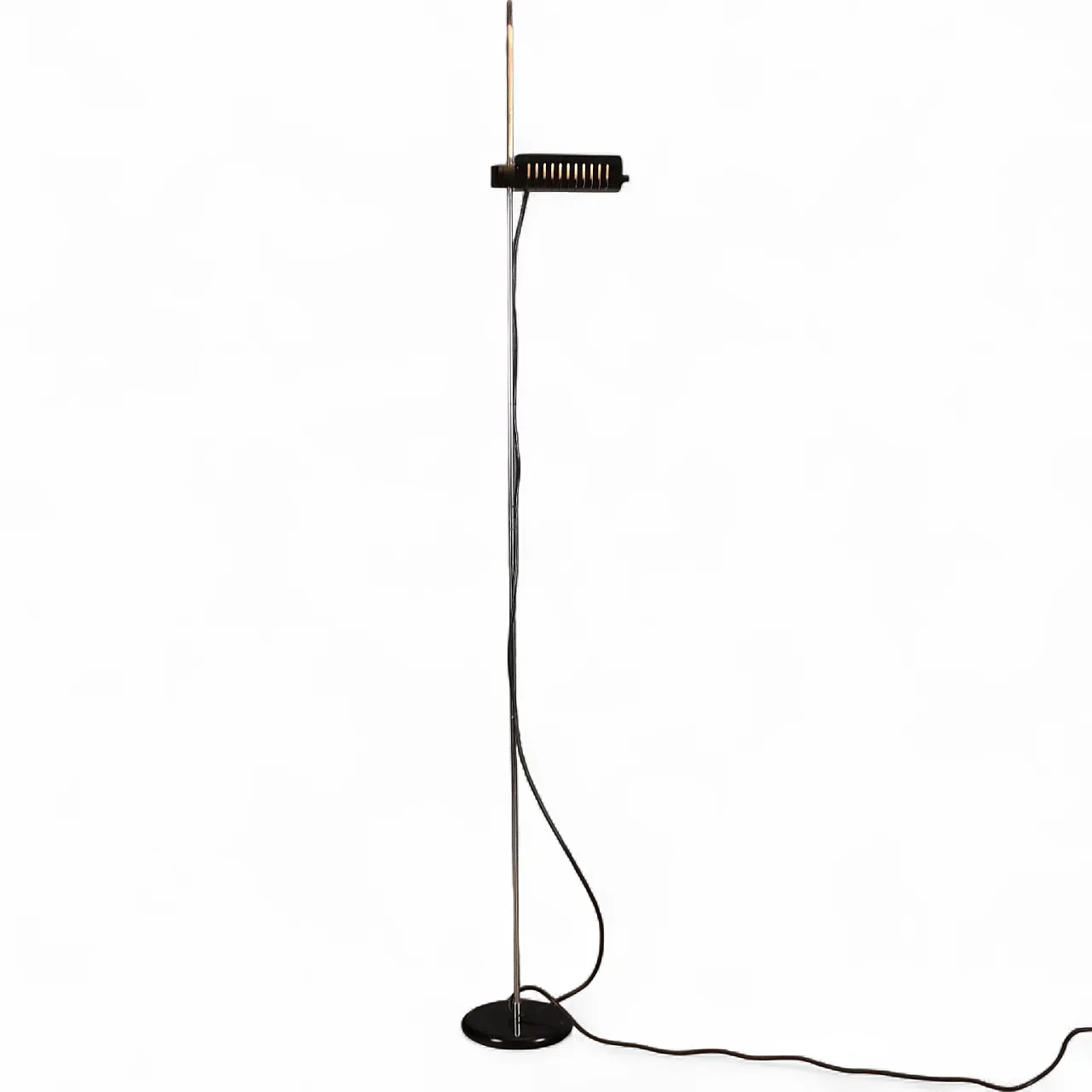 Lacquered and chrome metal floor lamp, 20th century 10