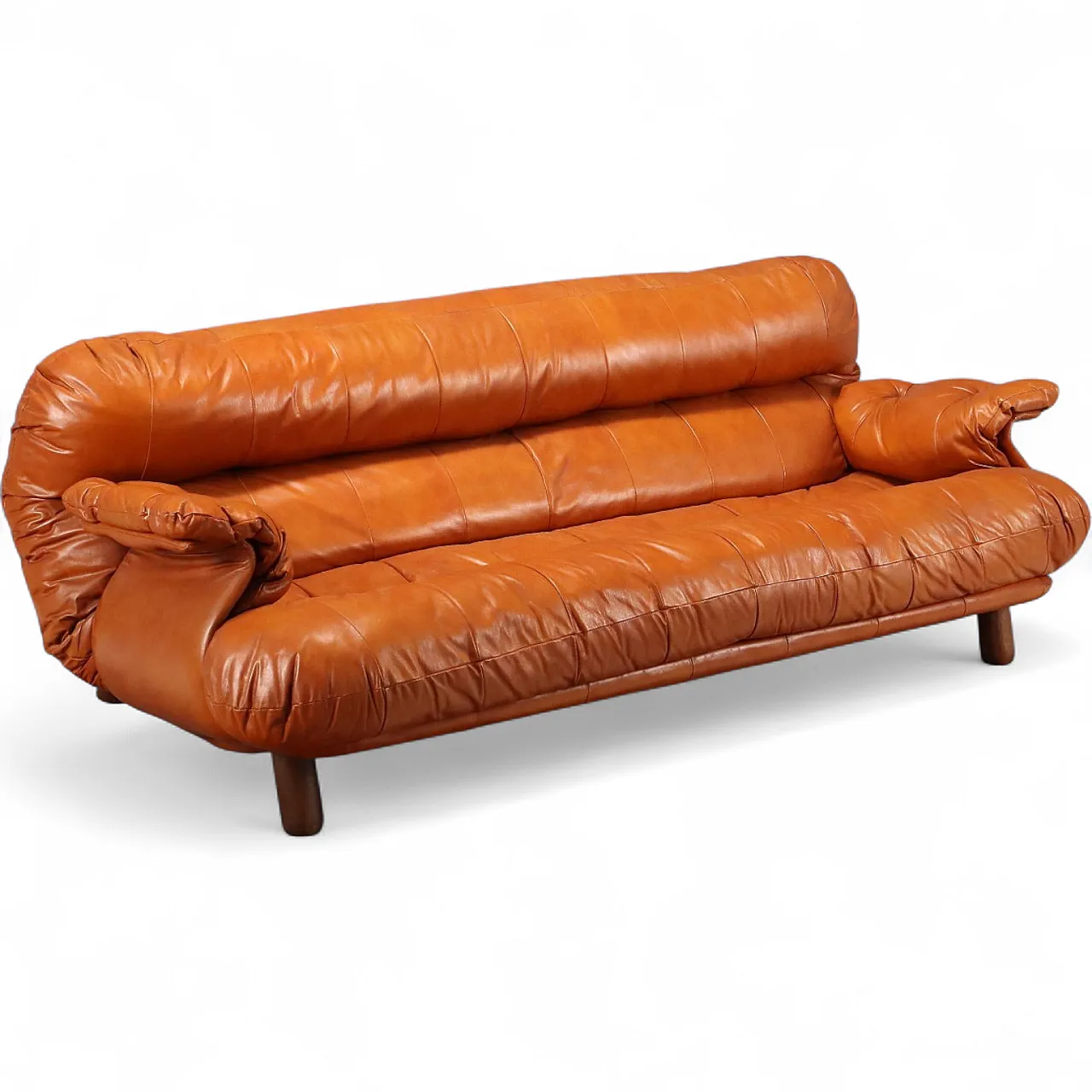 Divano in legno e pelle, '900 11