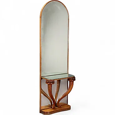 Consolle in rovere, primo '900