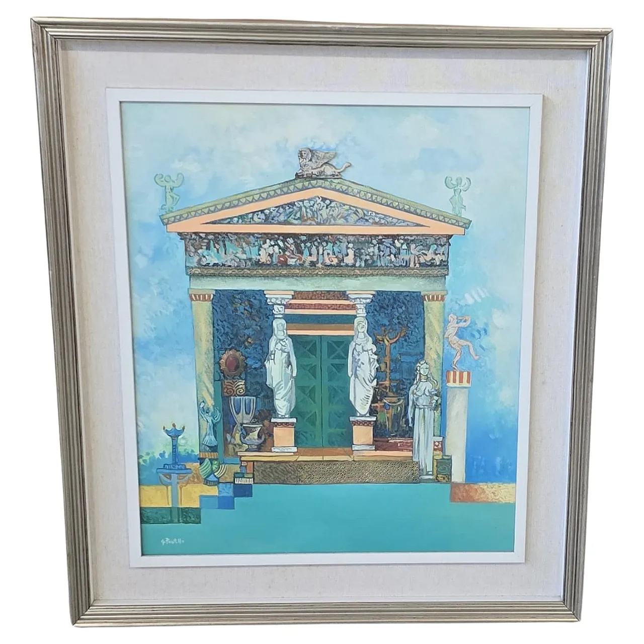 The Treasure of Siphnos, material painting with relief, 1990s 1