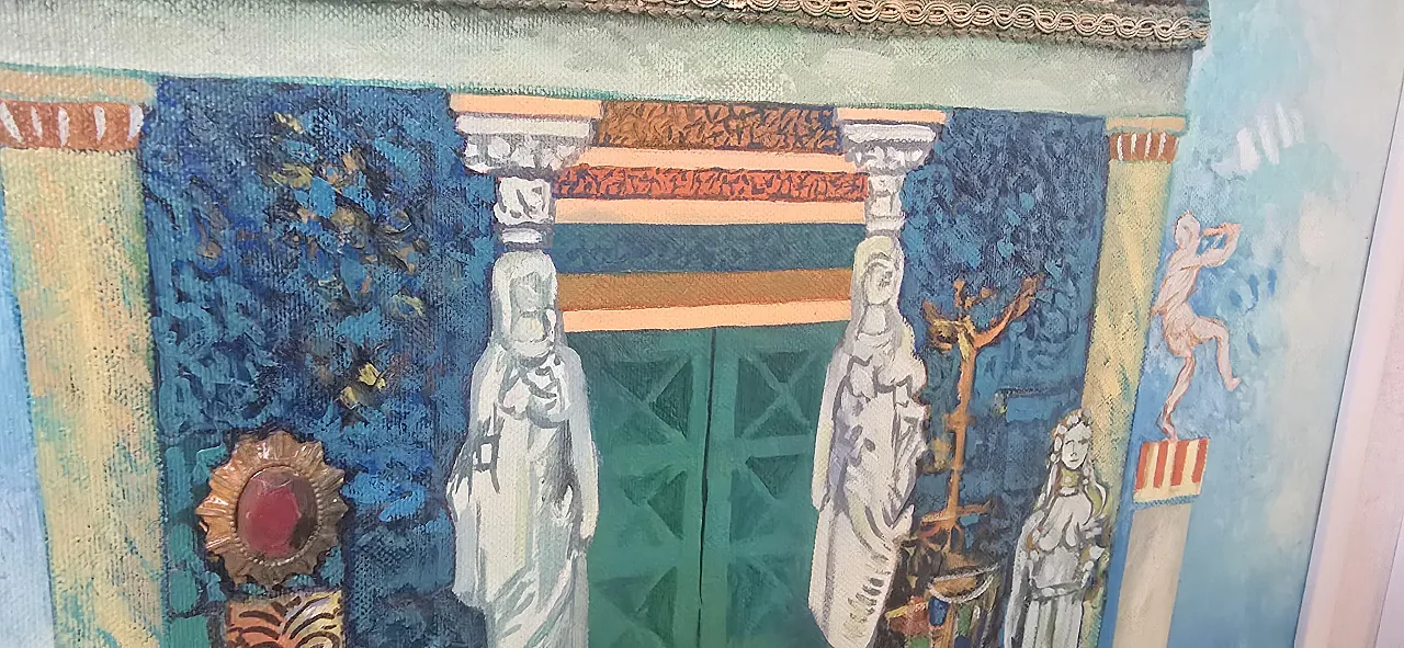The Treasure of Siphnos, material painting with relief, 1990s 5