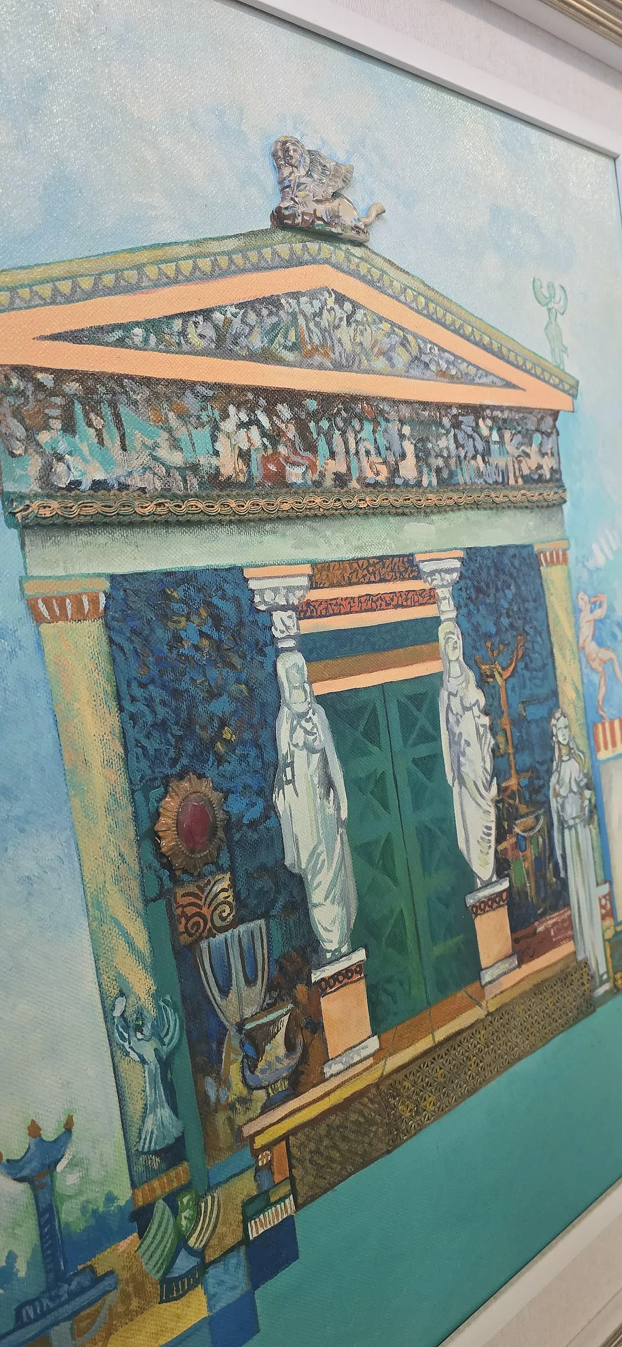 The Treasure of Siphnos, material painting with relief, 1990s 6