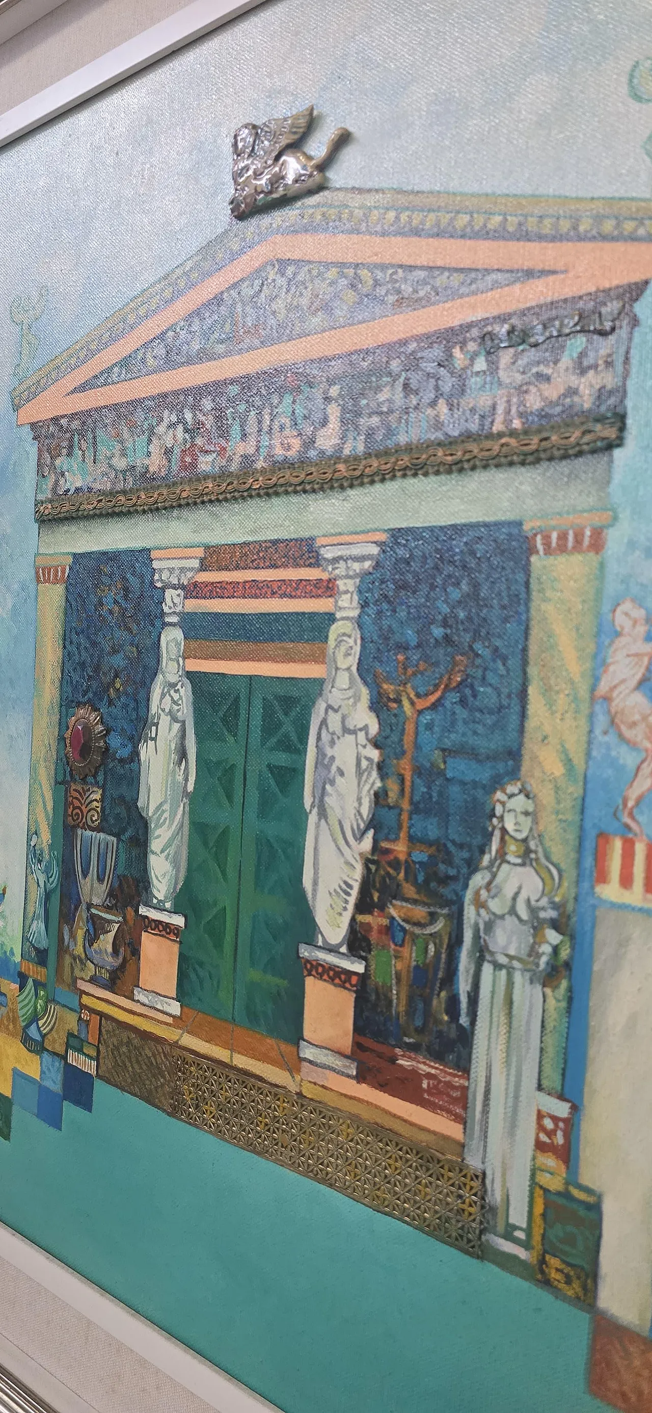 The Treasure of Siphnos, material painting with relief, 1990s 9