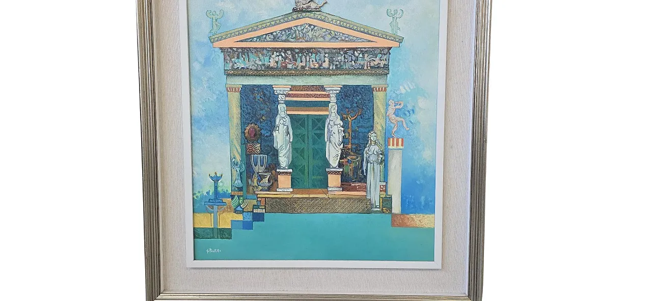 The Treasure of Siphnos, material painting with relief, 1990s 12