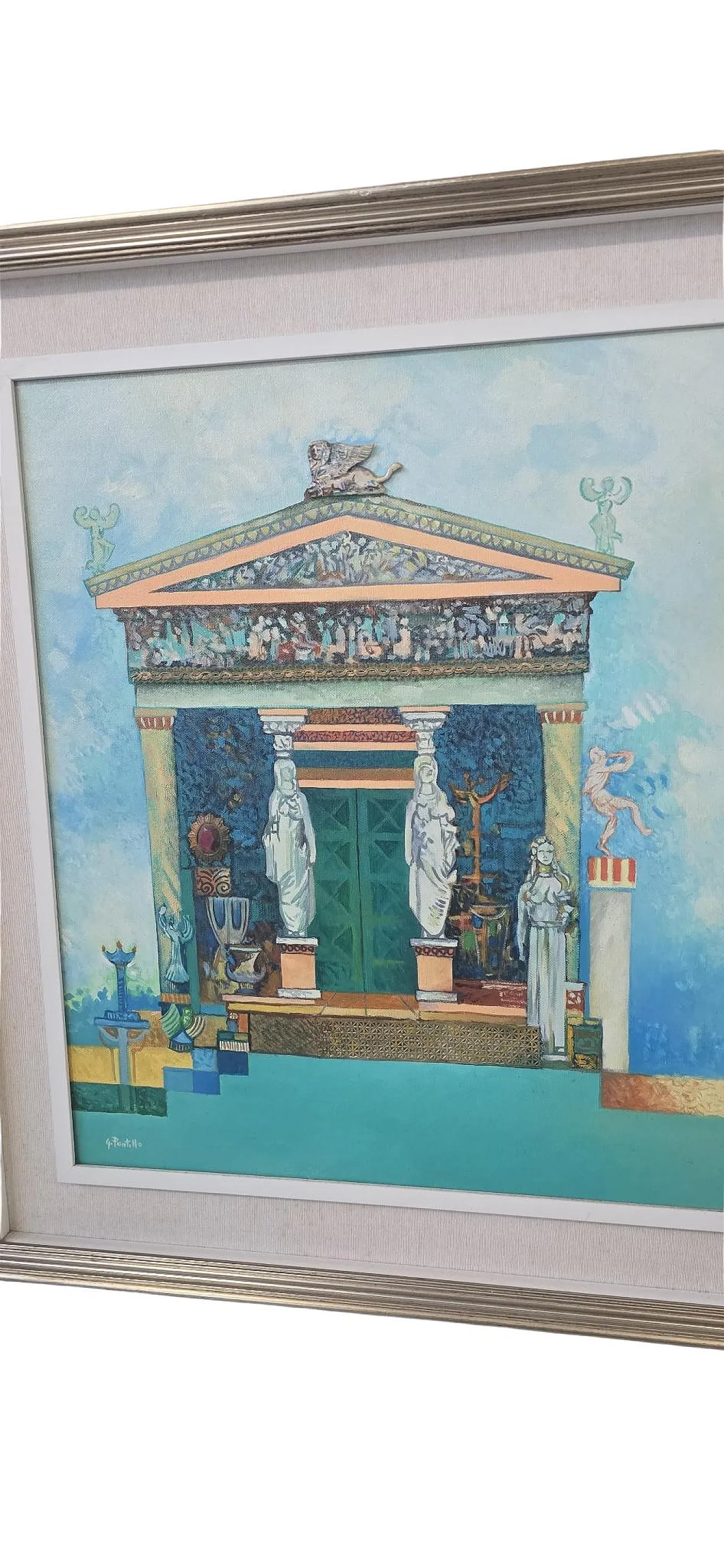 The Treasure of Siphnos, material painting with relief, 1990s 15