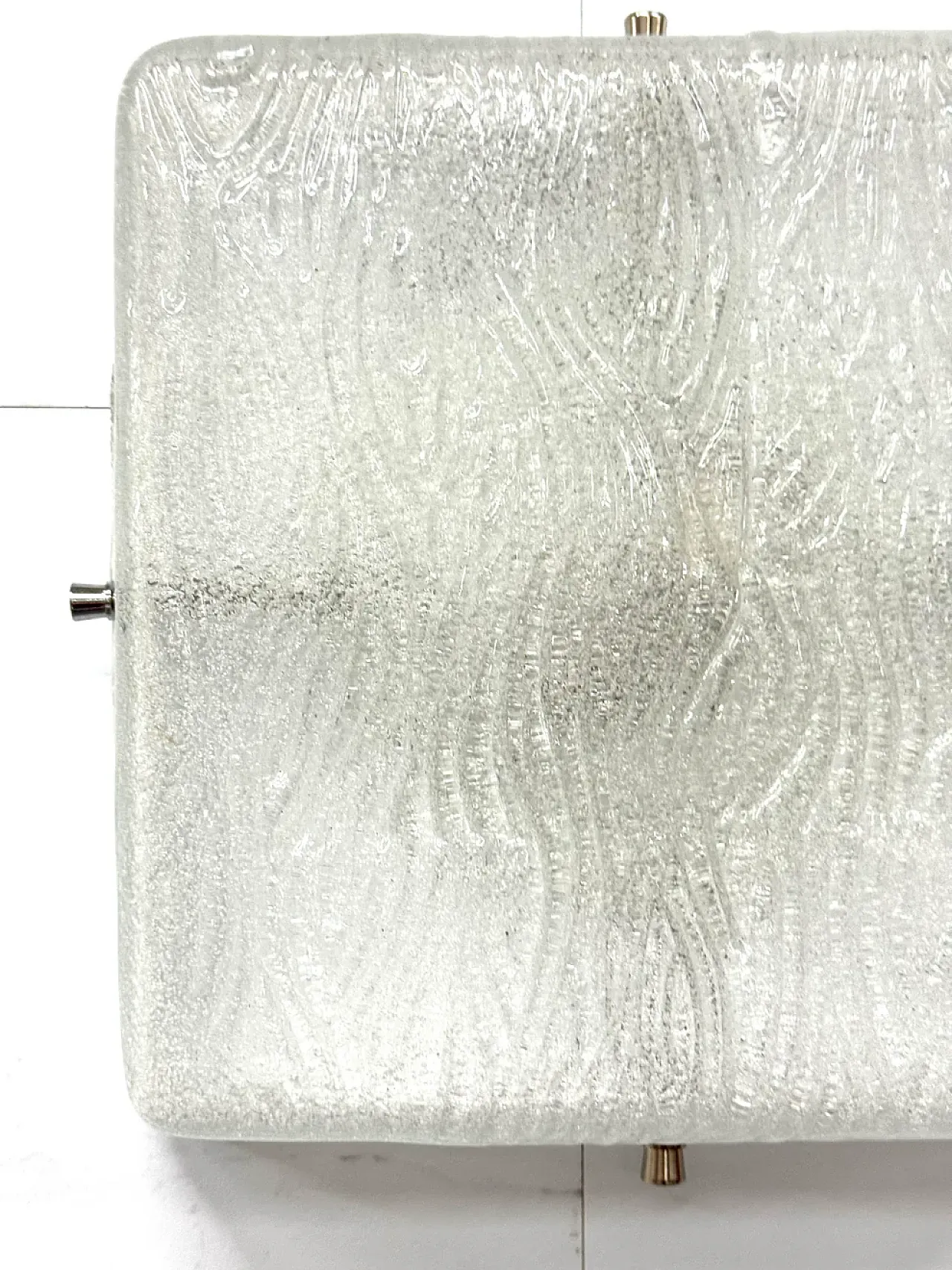 Glass sconce attributable to Kalmar, 1930s 3