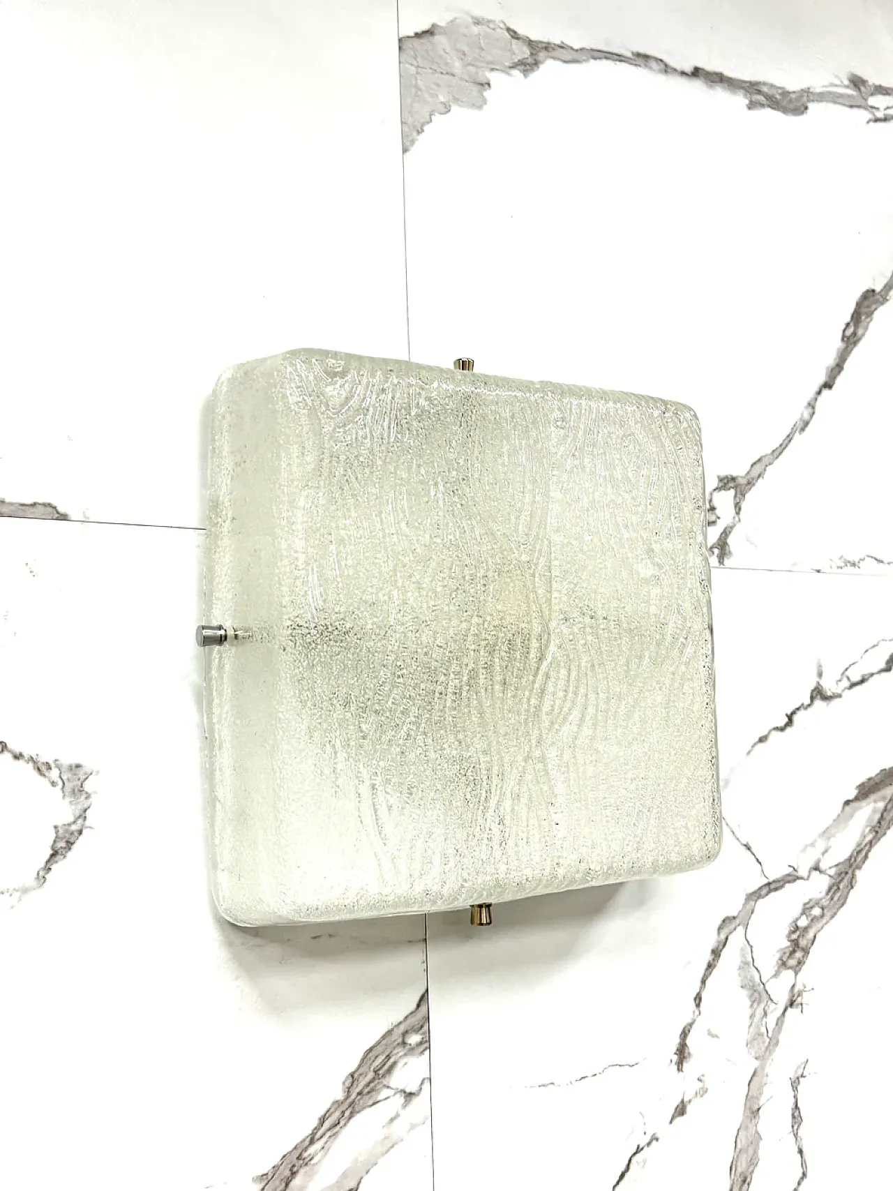 Glass sconce attributable to Kalmar, 1930s 5