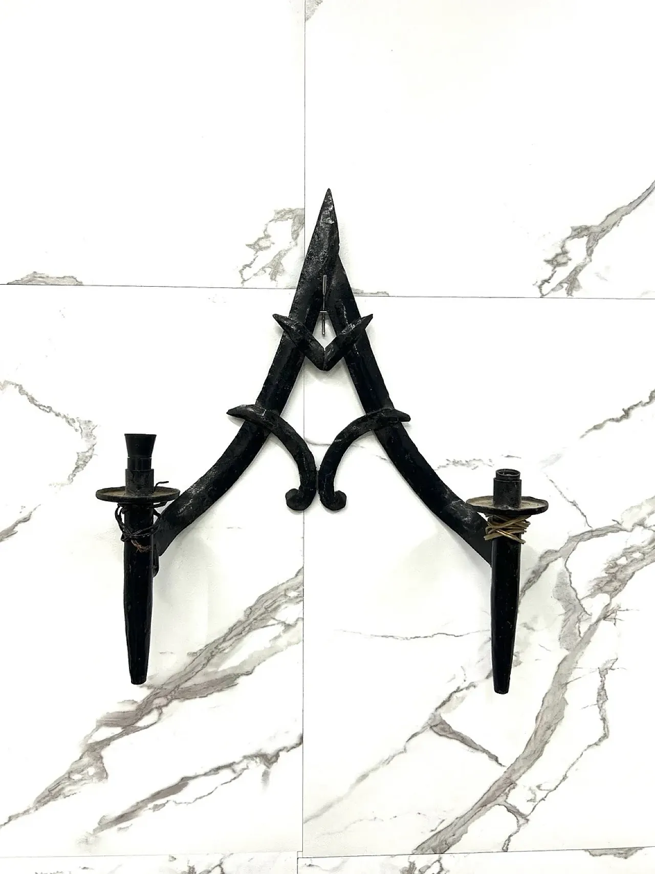 Medieval style wall lamp, late 19th century 2