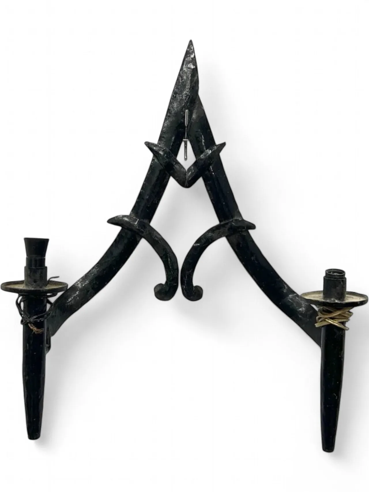 Medieval style wall lamp, late 19th century 8