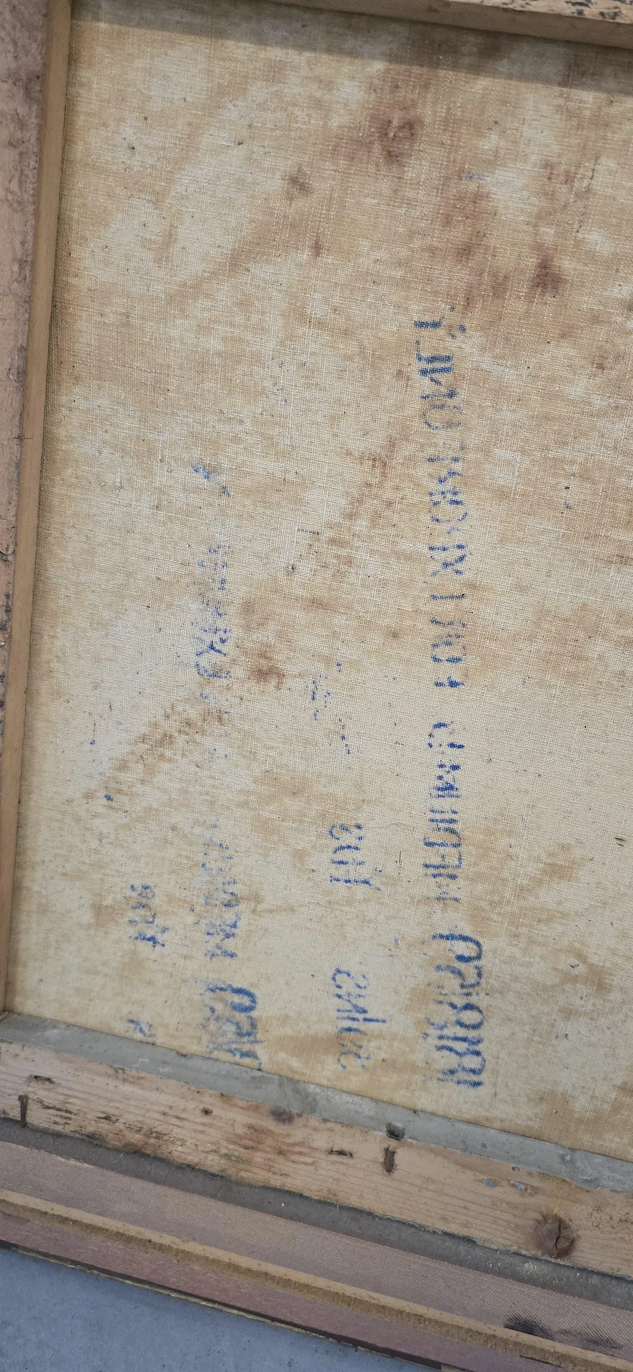 Autumn Landscape, painted with gilded frame, 1970s 6