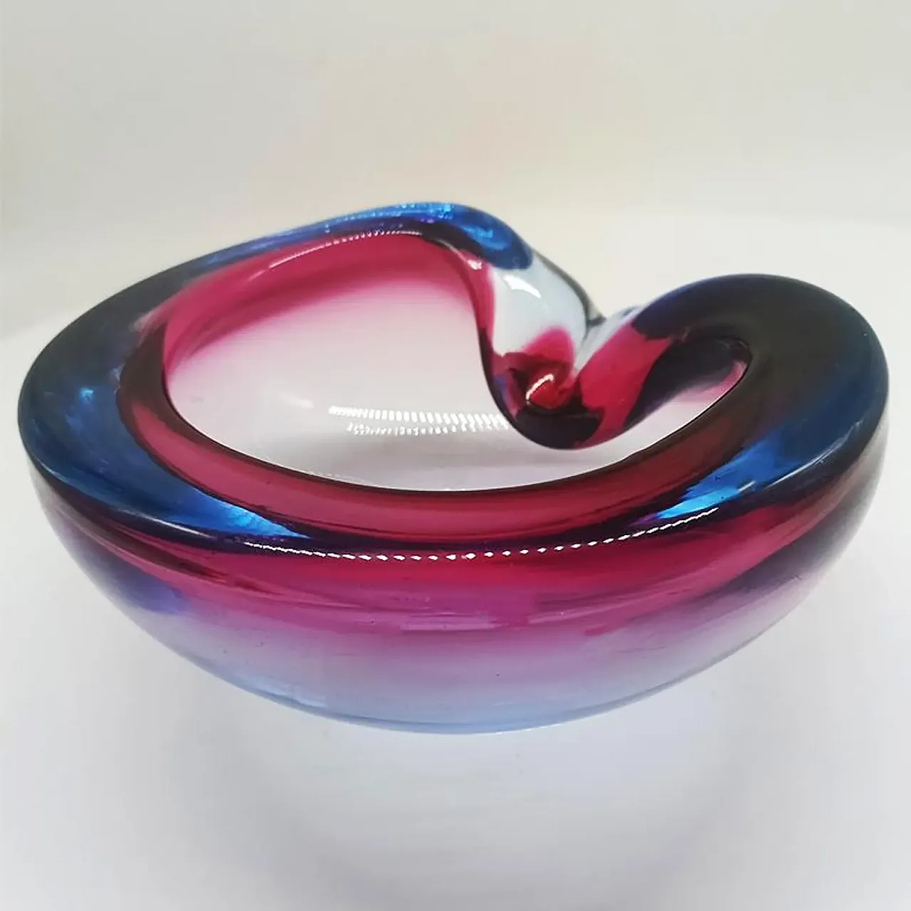 Posacenere in vetro di Murano di Flavio Poli per Seguso, anni '60 1