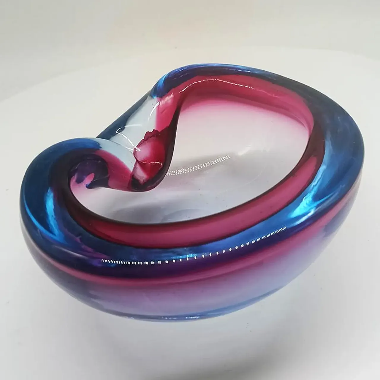 Posacenere in vetro di Murano di Flavio Poli per Seguso, anni '60 2