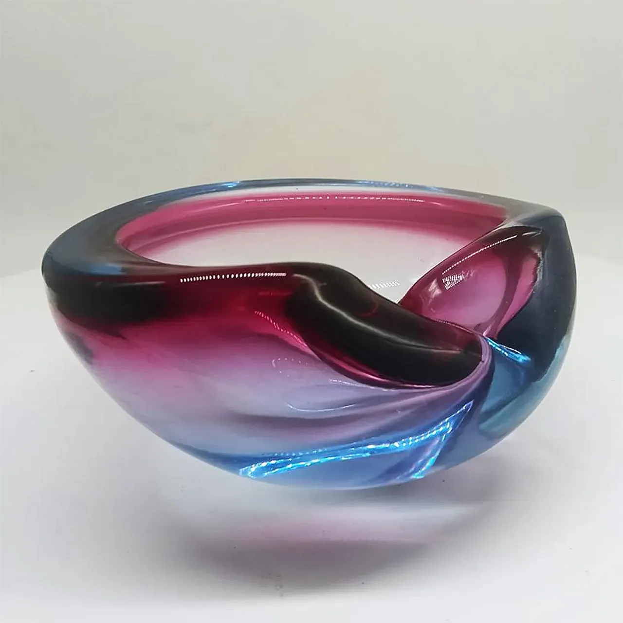 Posacenere in vetro di Murano di Flavio Poli per Seguso, anni '60 3