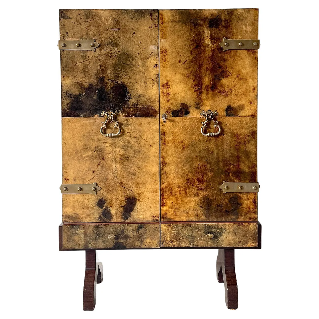 Parchment bar furniture by Aldo Tura, 1950s 1