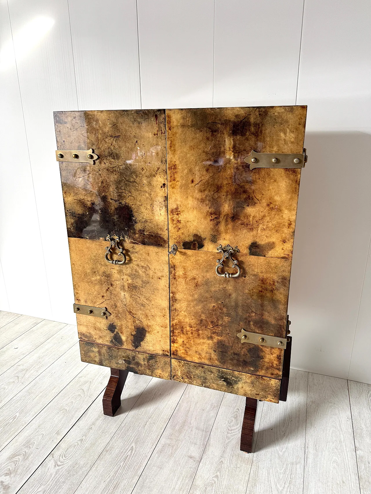 Parchment bar furniture by Aldo Tura, 1950s 9