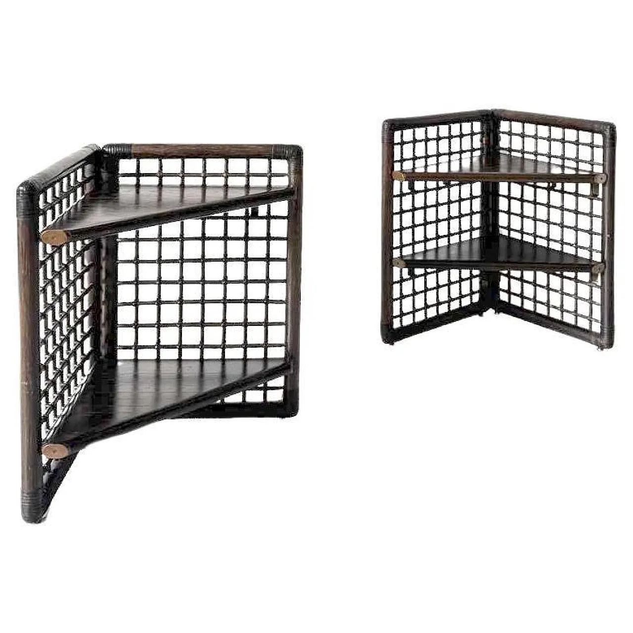 Pair of Basilian bedside tables by Afra & Tobia Scarpa for B&Bs, 1970s 1