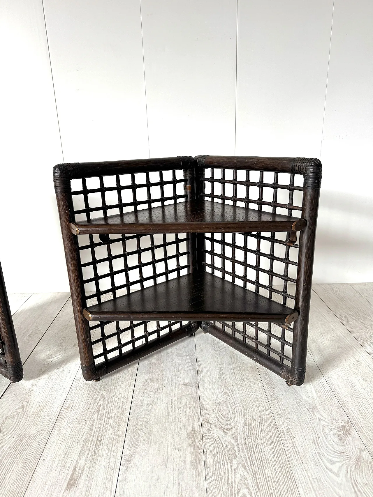 Pair of Basilian bedside tables by Afra & Tobia Scarpa for B&Bs, 1970s 4