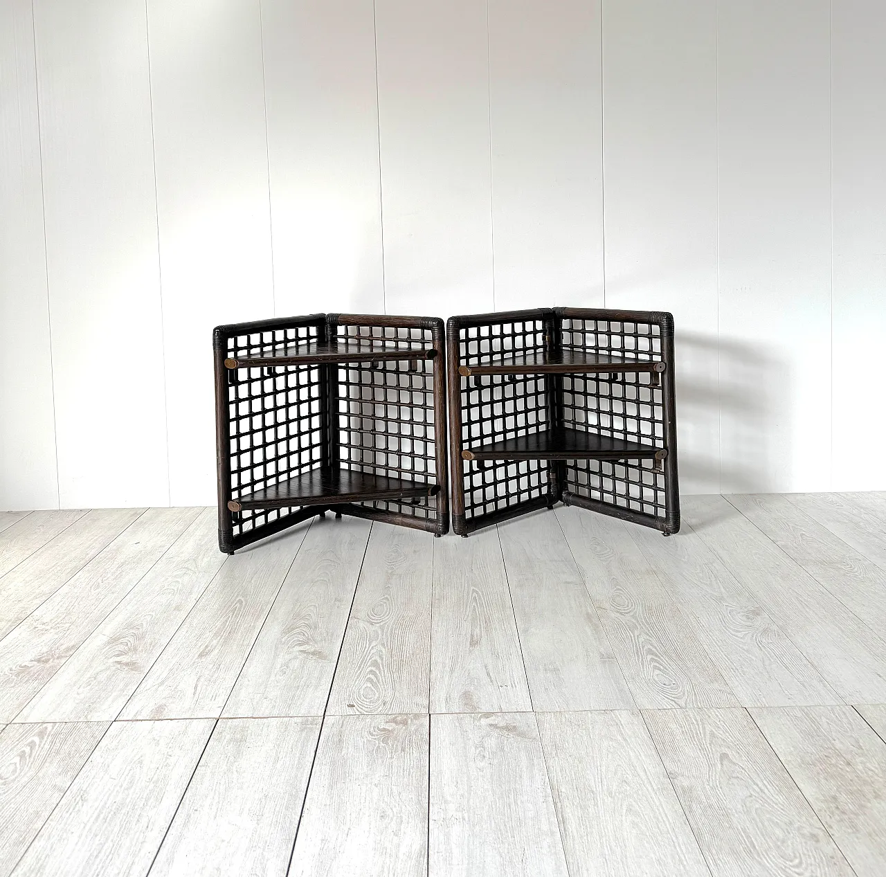 Pair of Basilian bedside tables by Afra & Tobia Scarpa for B&Bs, 1970s 14