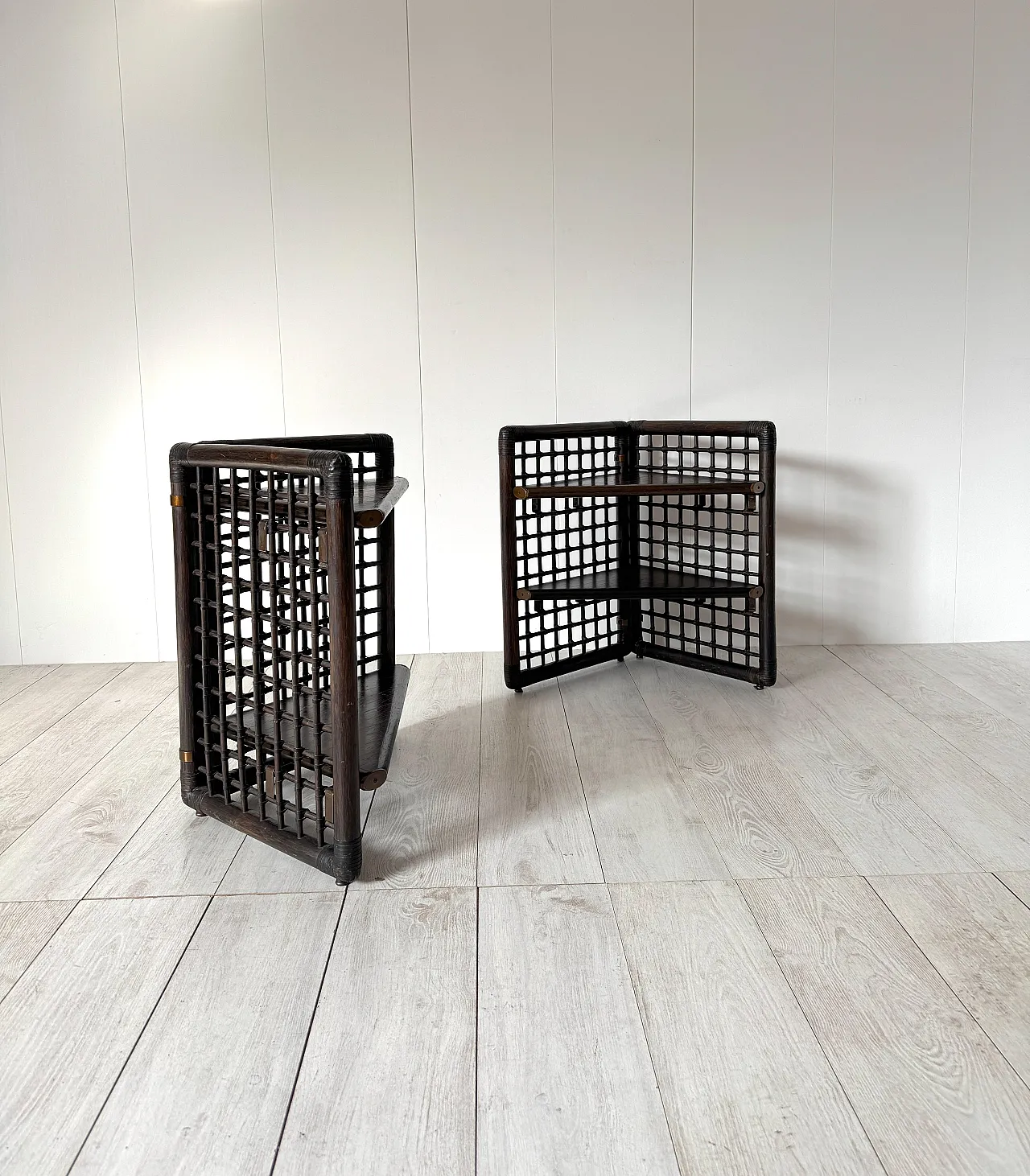 Pair of Basilian bedside tables by Afra & Tobia Scarpa for B&Bs, 1970s 16