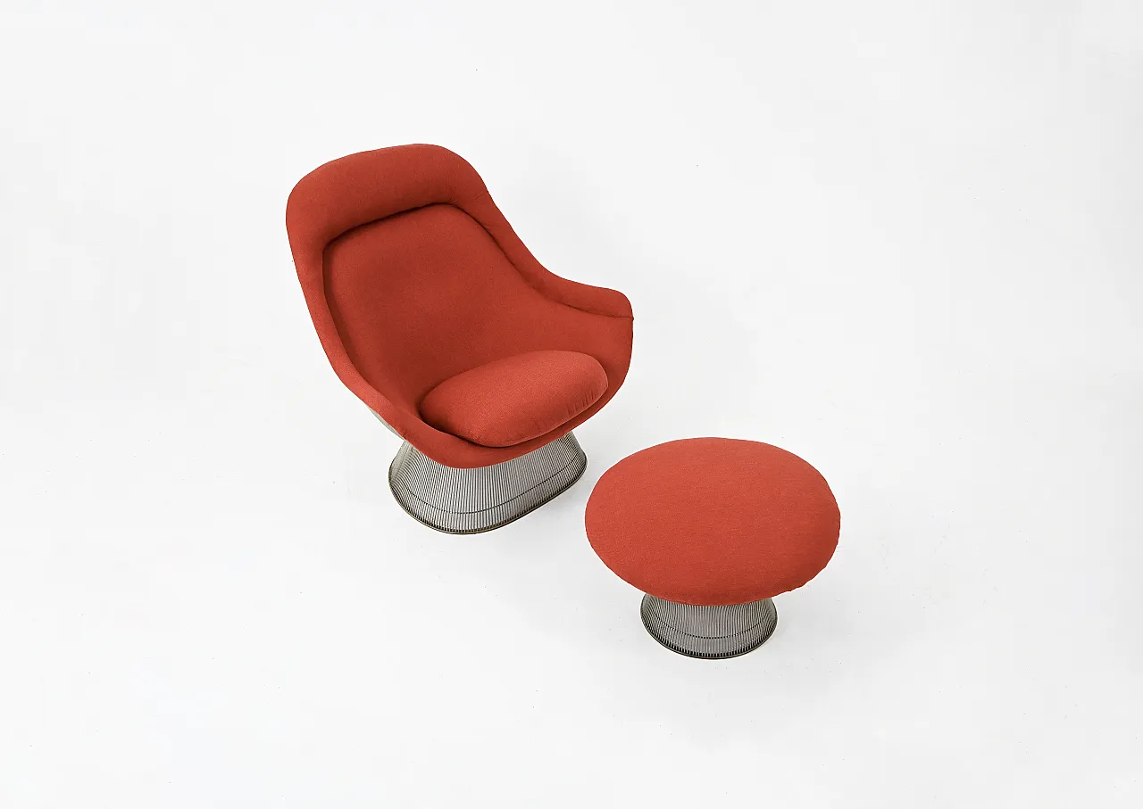 Lounge chair & Ottoman by Warren Platner for Knoll International, 1960 2
