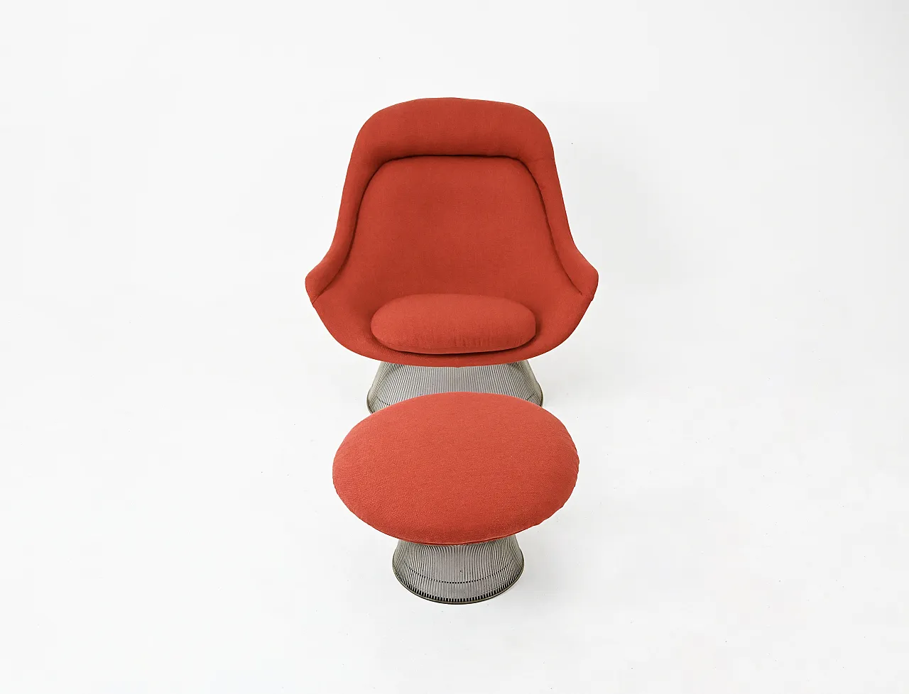 Lounge chair & Ottoman by Warren Platner for Knoll International, 1960 3
