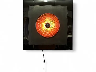 Pannello luminoso in acciaio e vetro di Angelo Brotto per Esperia, 900