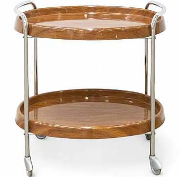 Space Age cart in chromed steel and plastic, 1970s