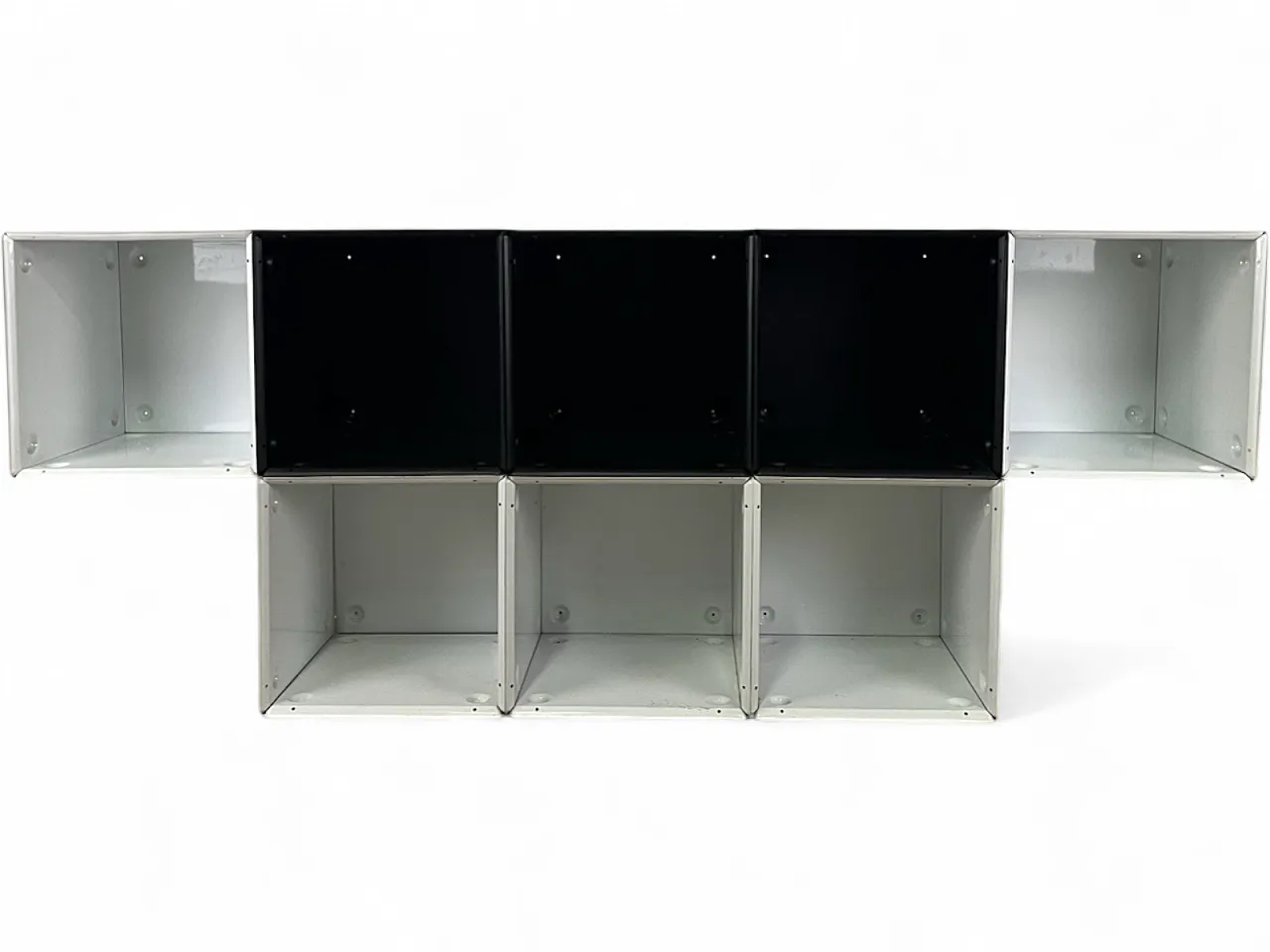 Box Martinelli Luce metal bookcase, 1960s 13