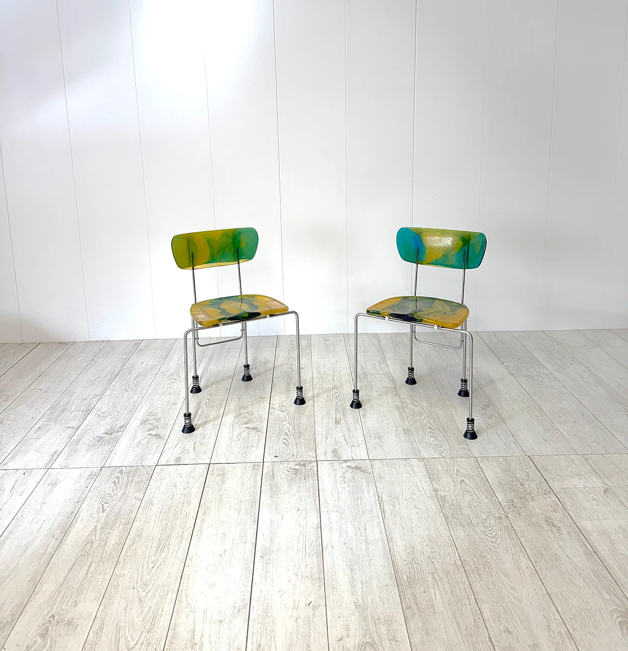 Pair of 543 Broadway chairs by Gaetano Pesce for Bernini, 1990s 2