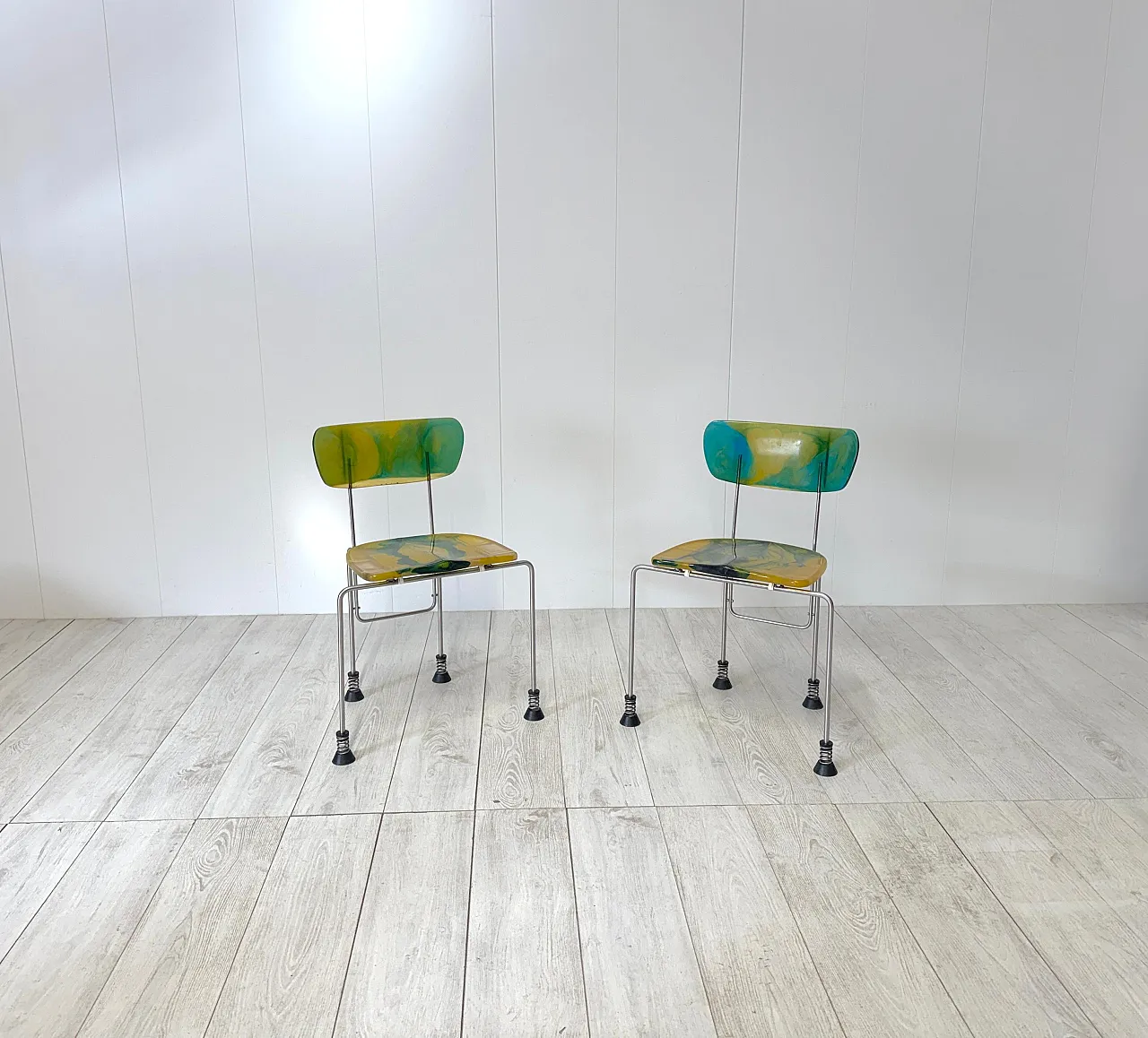 Pair of 543 Broadway chairs by Gaetano Pesce for Bernini, 1990s 3