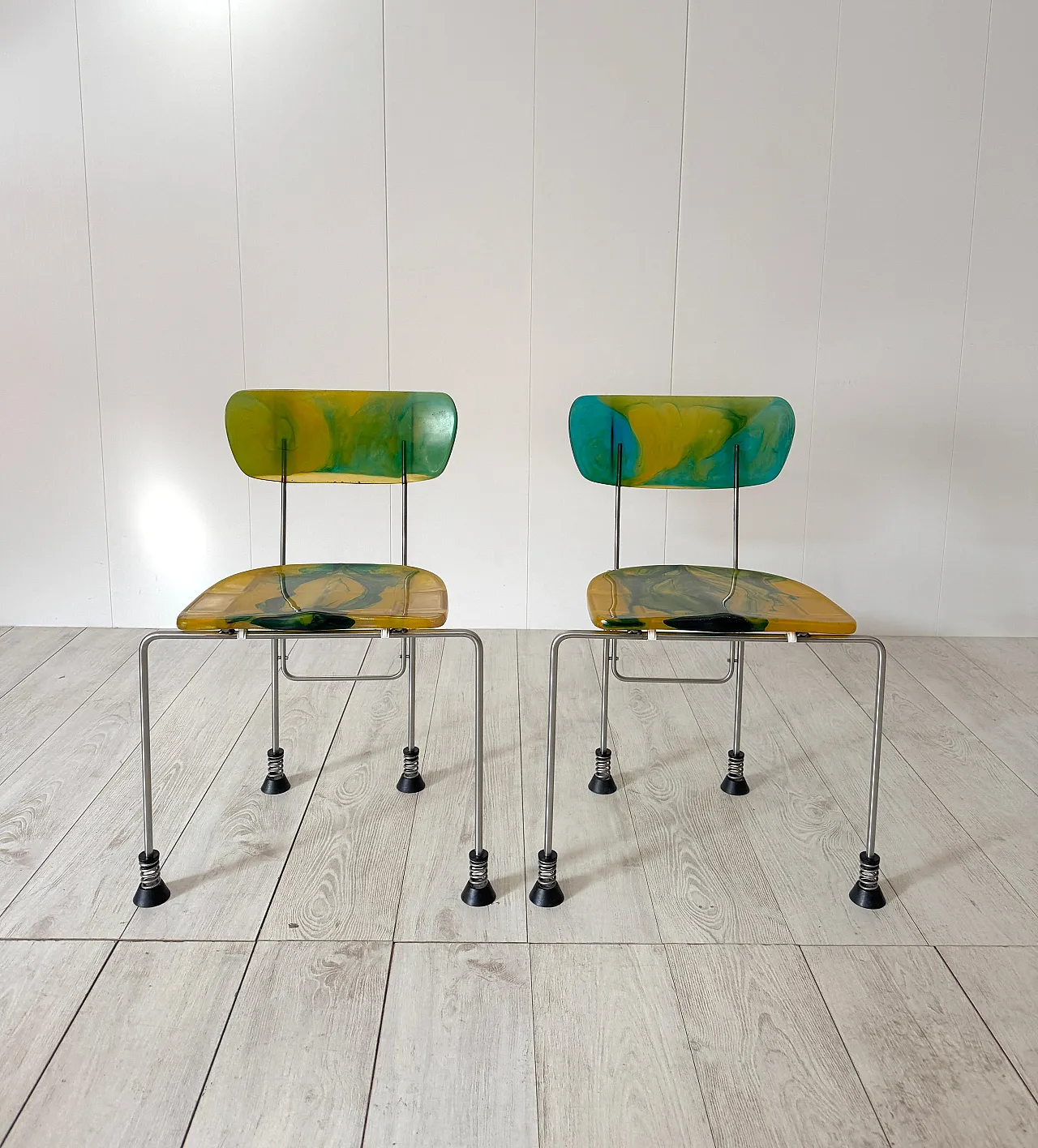 Pair of 543 Broadway chairs by Gaetano Pesce for Bernini, 1990s 6