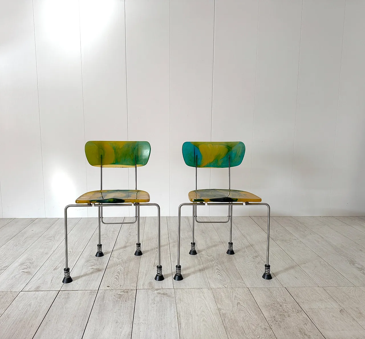 Pair of 543 Broadway chairs by Gaetano Pesce for Bernini, 1990s 7