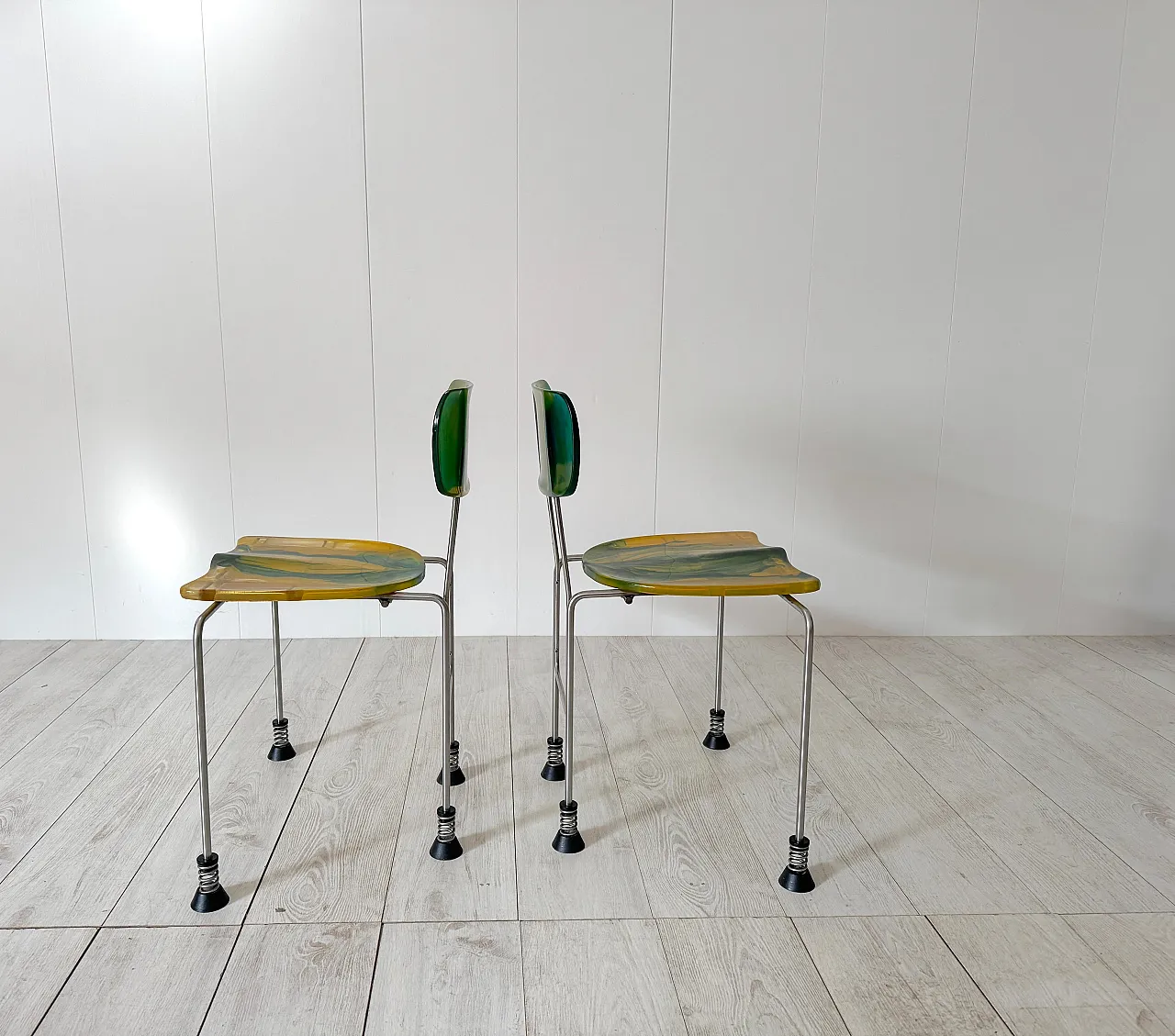 Pair of 543 Broadway chairs by Gaetano Pesce for Bernini, 1990s 8
