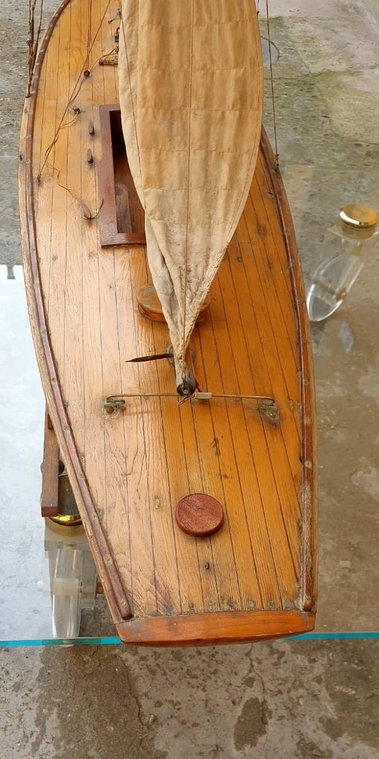 Modello in legno di veliero italiano, primo '900 3