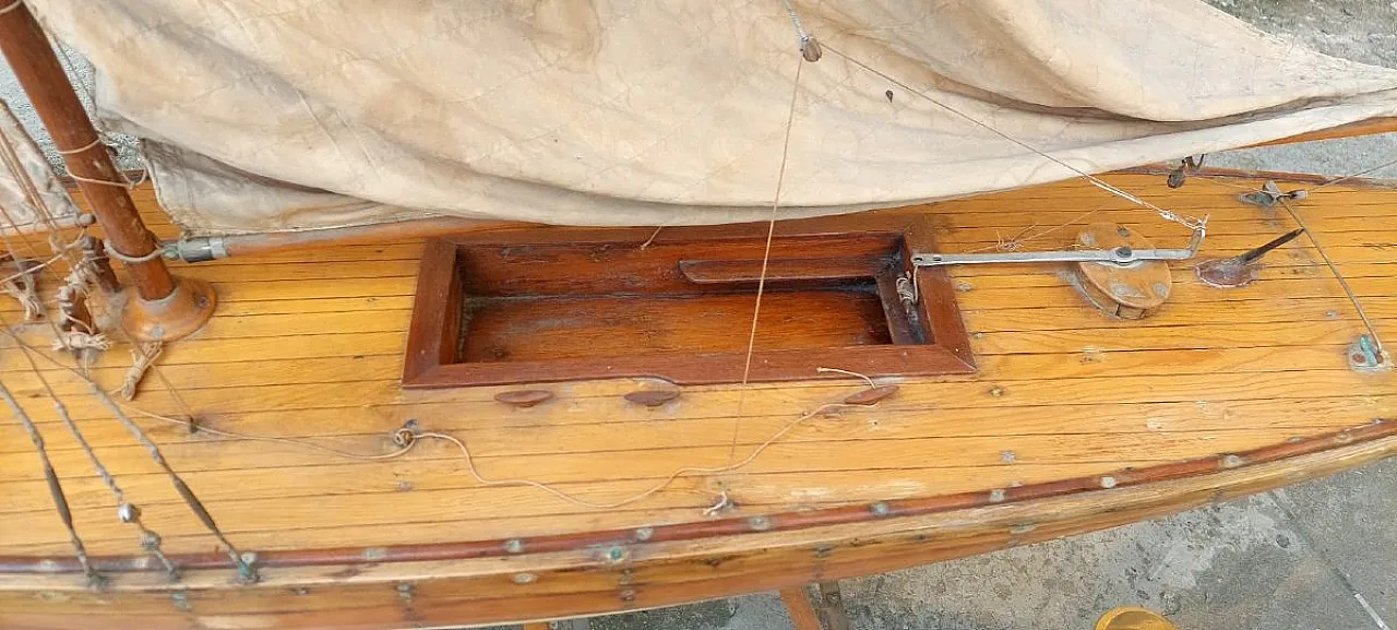 Modello in legno di veliero italiano, primo '900 6