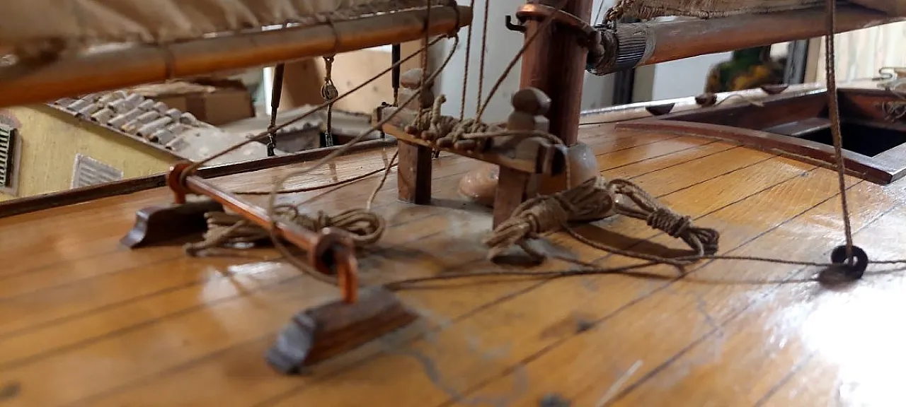 Modello in legno di veliero italiano, primo '900 7