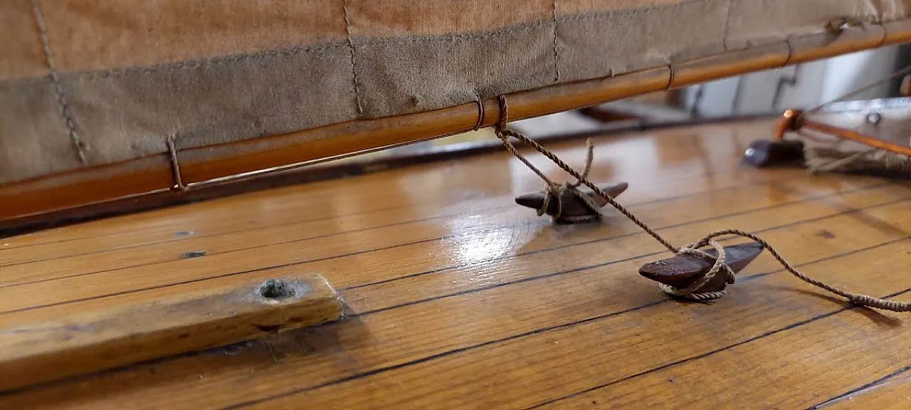 Modello in legno di veliero italiano, primo '900 8